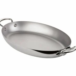 Cook Style oval panne i rustfritt stål