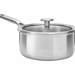 Cookware Collection Kasserolle med lokk, rustfrit stål 1,5 liter, 16 cm