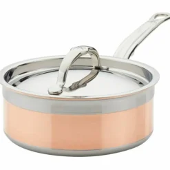 Copperbond gryte med lokk Ø20 cm