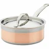 Copperbond gryte med lokk Ø18 cm