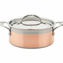 Copperbond gryte med lokk Ø18 cm