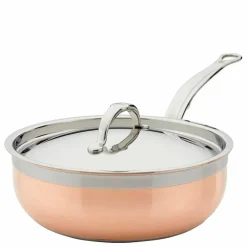 Copperbond sautépanne med lokk Ø24 cm