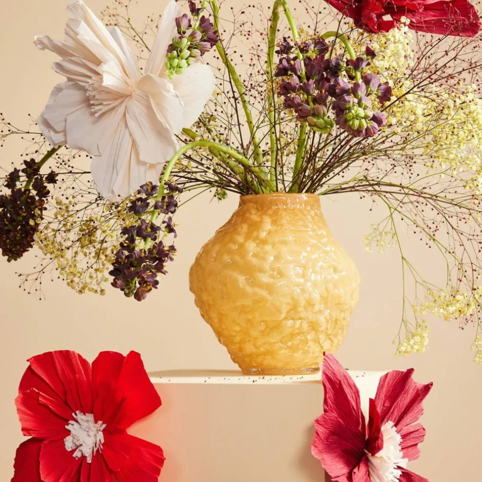 Corallo vase 26 cm, lys rav