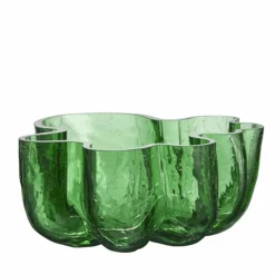 Crackle skål 250 mm, green
