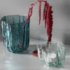 Crackle telysholder 5,8 cm, klar