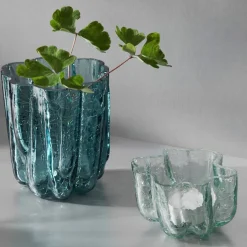 Crackle telysholder 5,8 cm, klar