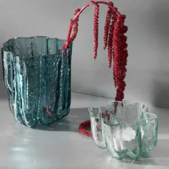 Crackle telysholder 5,8 cm, sirkulær
