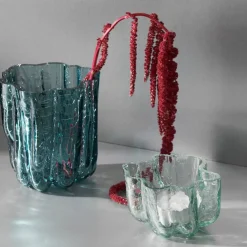 Crackle vase 12,1 cm, klar