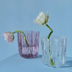Crackle vase 12,1 cm, klar