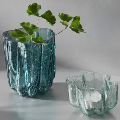 Crackle vase 12,1 cm, klar