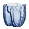 Crackle vase 175 mm, circular glass