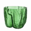 Crackle vase 175 mm, green