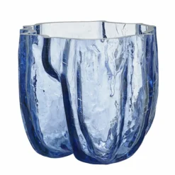 Crackle vase 175 mm, green