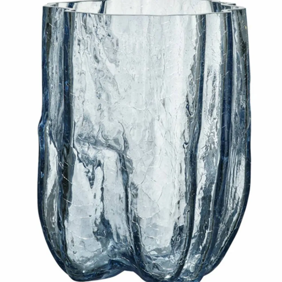Crackle vase 270 mm, green