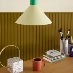 Crayon taklampe 35 cm, blå