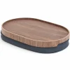CurveLine serveringsbrett anti-slip, medium, piletre