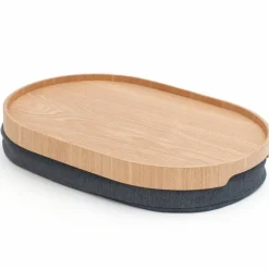 CurveLine serveringsbrett anti-slip, medium, piletre