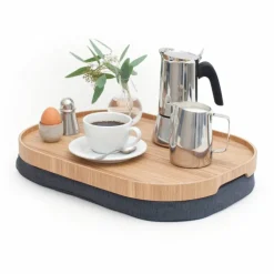CurveLine serveringsbrett anti-slip, large, piletre