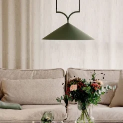 Curve pendel taklampe 50 cm, svart