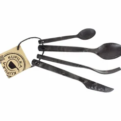 Cutlery bestikksett, 4 deler, brun