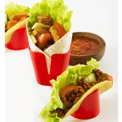 DaloLindén Tacoholder 4 stk Rød Plast
