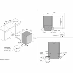 DBI344IB.S XL oppvaskmaskin 14 kuverter, stål