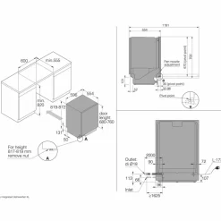 DFI534A XL helintegrert oppvaskmaskin, 13 kuverter