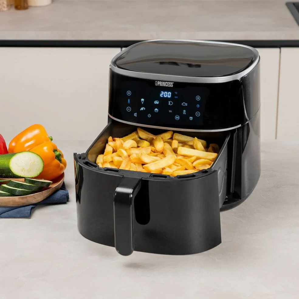 Digital airfryer 8 liter, svart