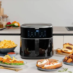 Digital airfryer 8 liter, svart