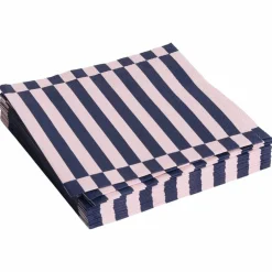 Dinner serviett, pink/dark blue