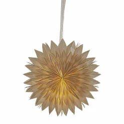 Dis papirstjerne, beige, 50 cm