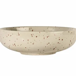 Ditte serveringsskål, beige/bordeaux