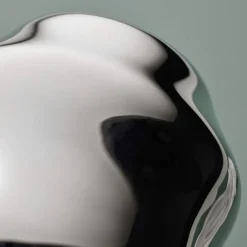 Dorotea vase 18x19,5 cm, blank stål