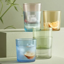 Drikkeglass 34,5 cl, blandede farger, 6 stk