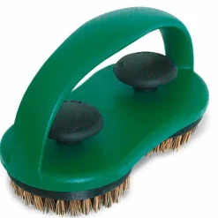 Dual brush grid scrubber grillbørste