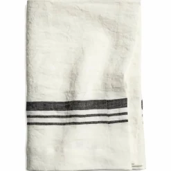 Duk LIMRICK i lin, stripe, Dry Terracotta