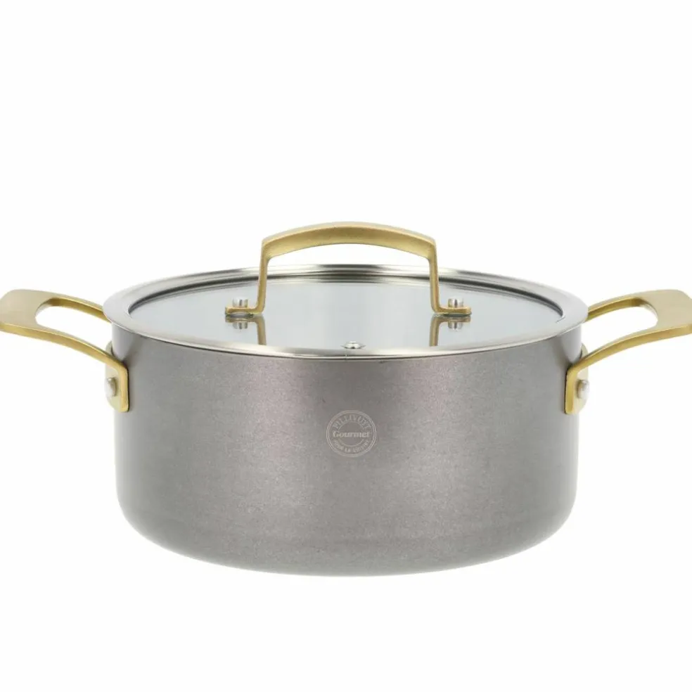 Durance gryte med lokk 2,9 liter 20 cm, rustfritt stål
