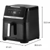 Easy Fry Silence Vision airfryer 7 liter, svart