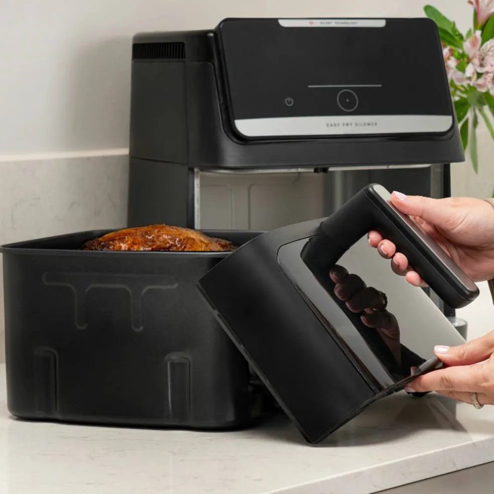 Easy Fry Silence Vision airfryer 7 liter, svart