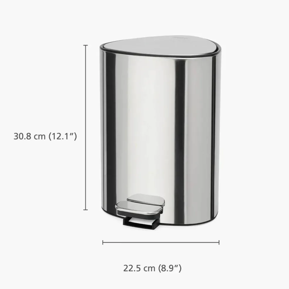 Easystore søppelbøtte 5 liter, steel
