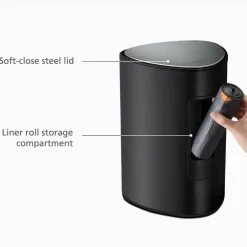 Easystore søppelbøtte 5 liter, steel
