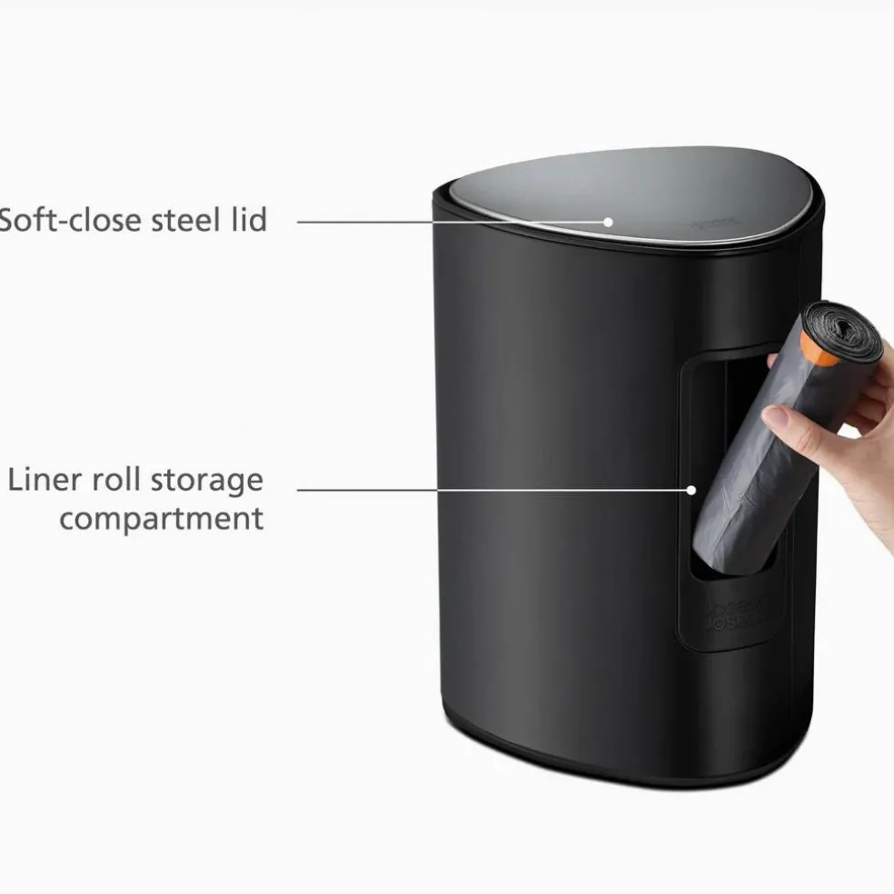 Easystore søppelbøtte 5 liter, steel