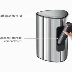 Easystore søppelbøtte 5 liter, steel