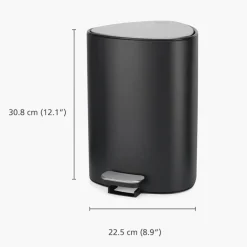 Easystore søppelbøtte 5 liter, svart