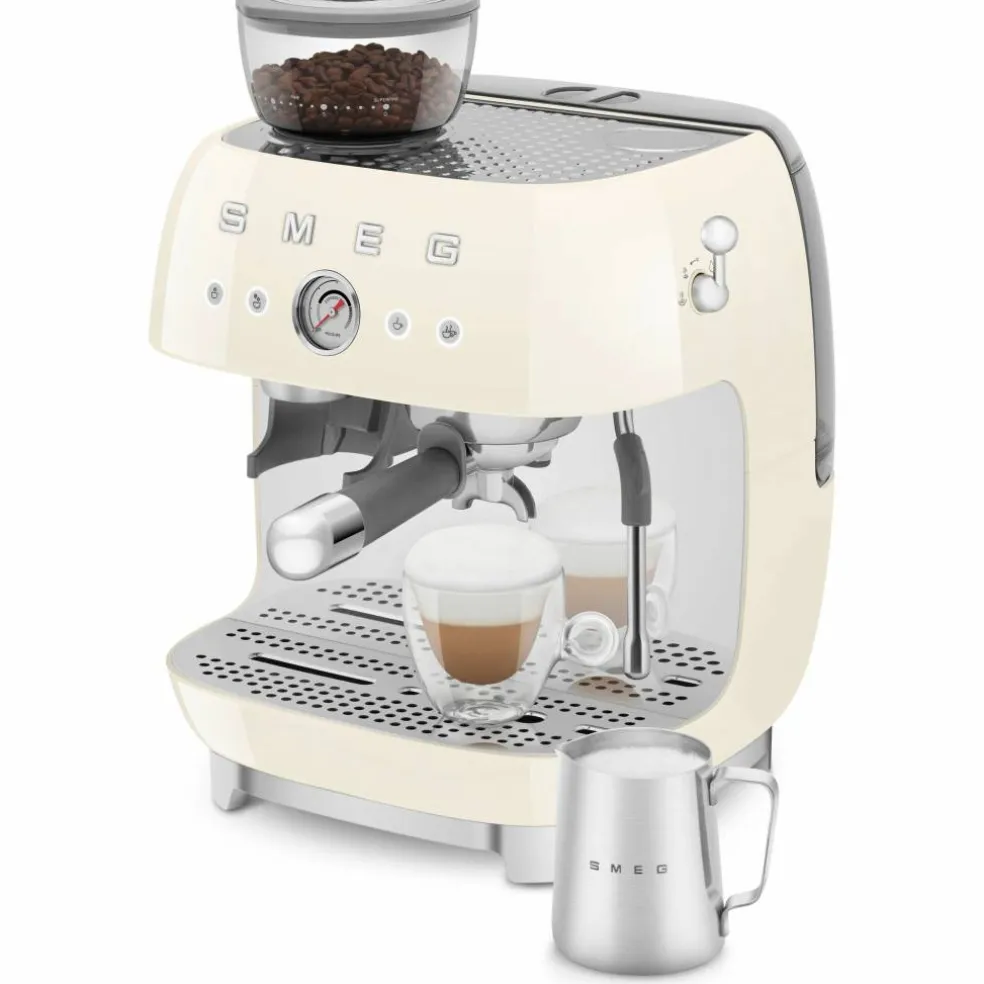 EGF03 Manuell espressomaskin, creme