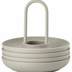 Eggekopp + holder 4 stk, natur