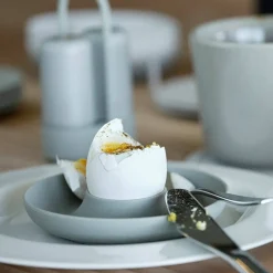 Eggekopp + holder 4 stk, natur