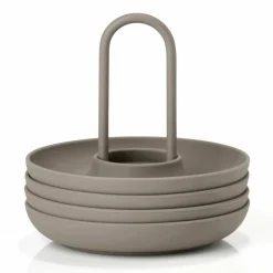 Eggekopp + holder 4 stk, natur