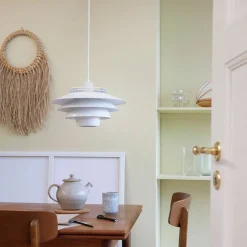 Ejka pendellampe, rød