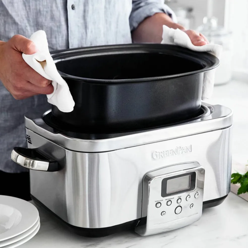Elite Slow Cooker, stainless steel